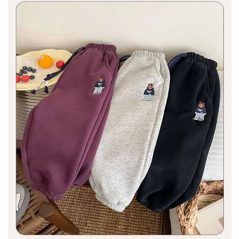 Pantalones invierno niño y niña – Algodón acolchados cálidos - imagen 5