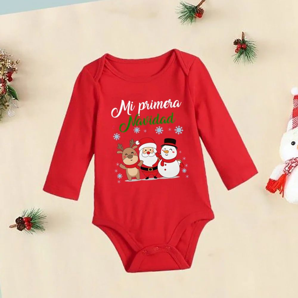 Body cuello americano Navidad – Algodón suave para bebé - imagen 4