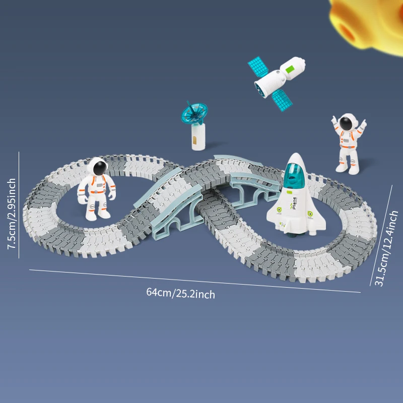 Tren eléctrico espacial con pista – Set para niños - imagen 5