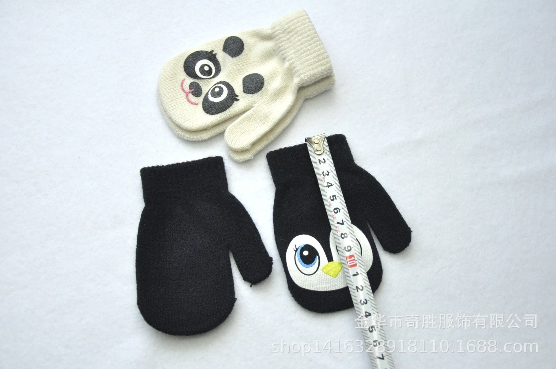 Guantes de invierno para niños con diseño de conejo