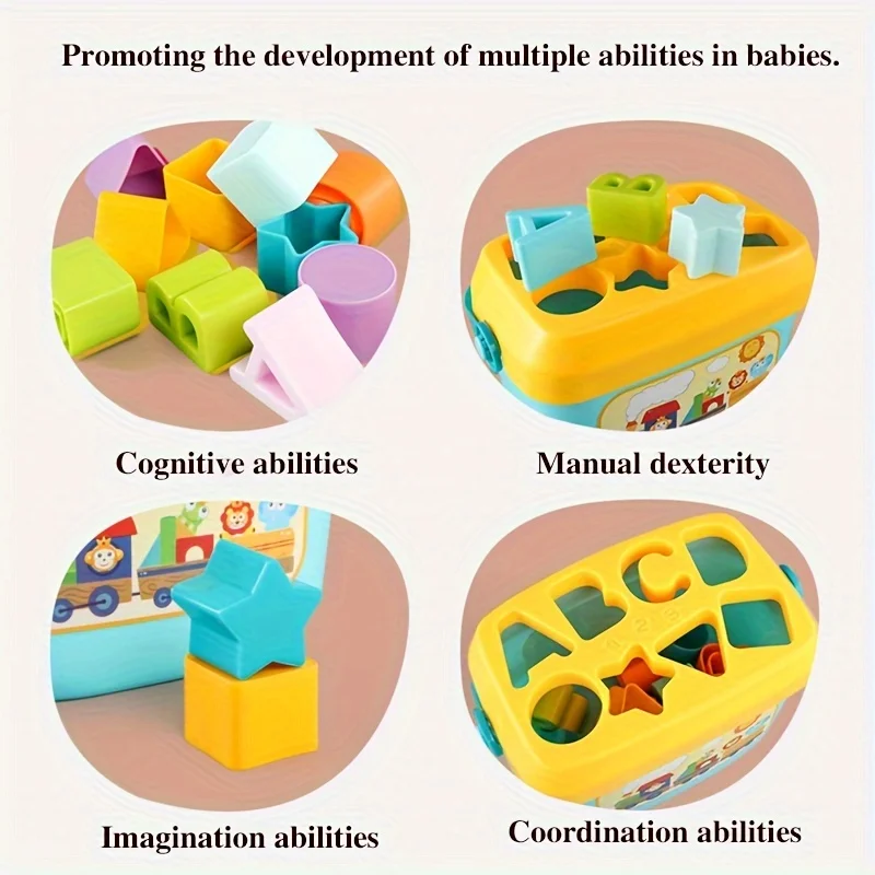 Juguete educativo de letras y formas para bebés con colores - imagen 4