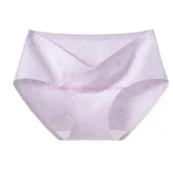 Calzoncillos premamá de algodón suave con soporte para el vientre