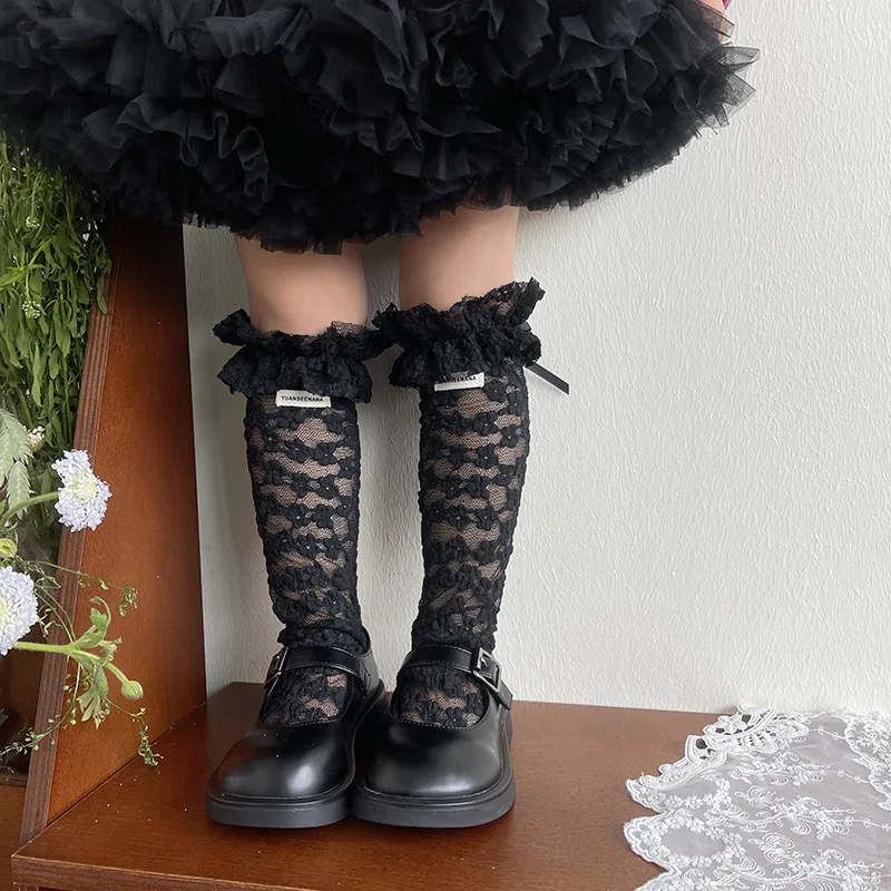 Calcetines de verano con encaje y volantes elásticos finos - imagen 5