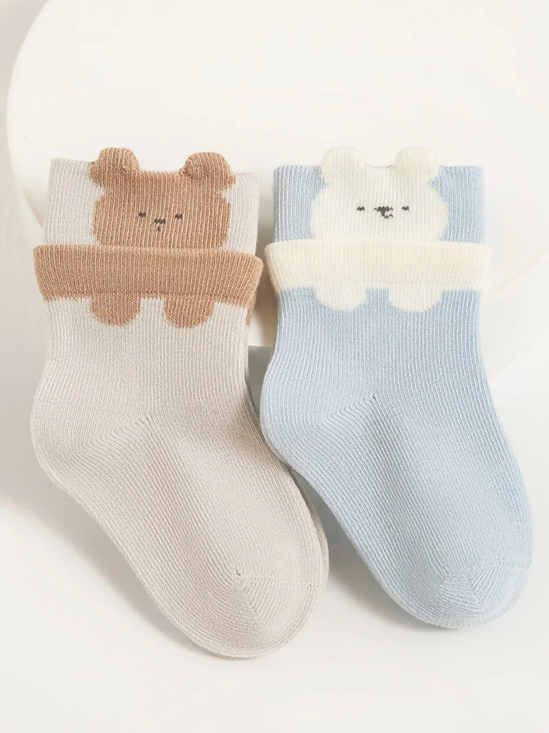 Calcetines altos hasta la rodilla de animales para bebé primavera - imagen 4