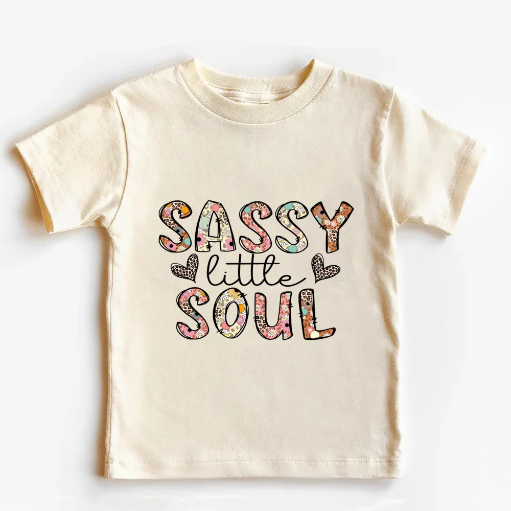 Sassy Little Soul Camiseta Retro Verano para Niños y Niñas Boho - imagen 3