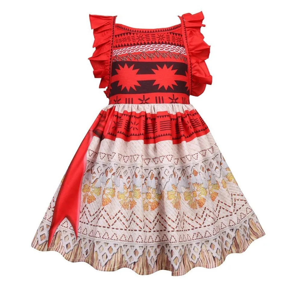 Vestido Vaiana para niña – Disfraz princesa azul Disney - imagen 2