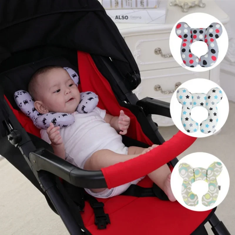 Almohada de viaje para bebé en U - algodón suave y diseño infantil - imagen 4