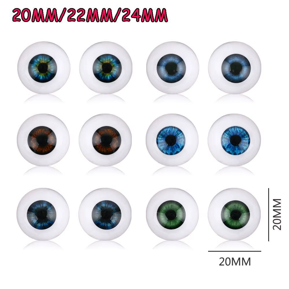 Ojos realistas de acrílico para muñeca reborn - imagen 5