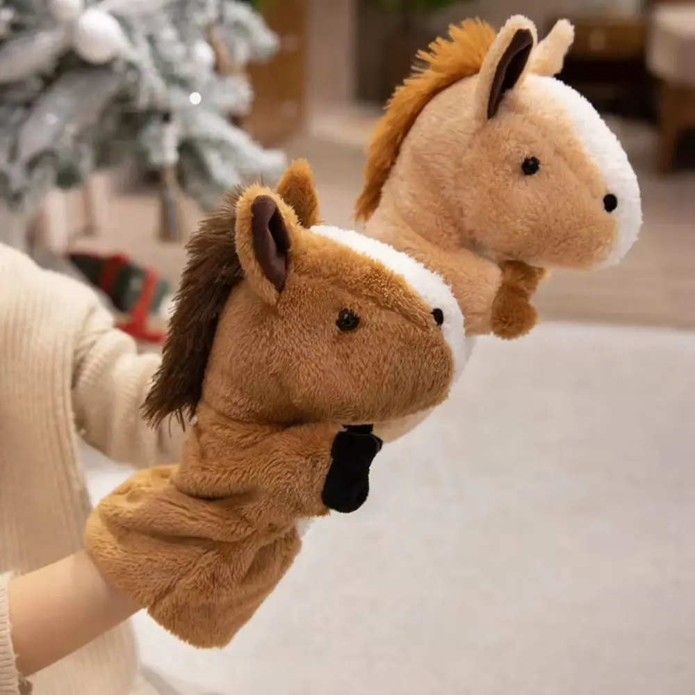 Marioneta de mano de caballo para contar cuentos, suave - imagen 5
