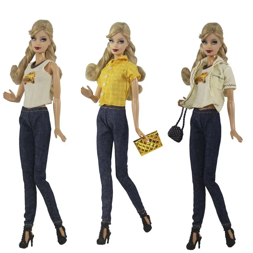 Conjunto ropa de muñeca festiva: pantalón y chaqueta - imagen 3