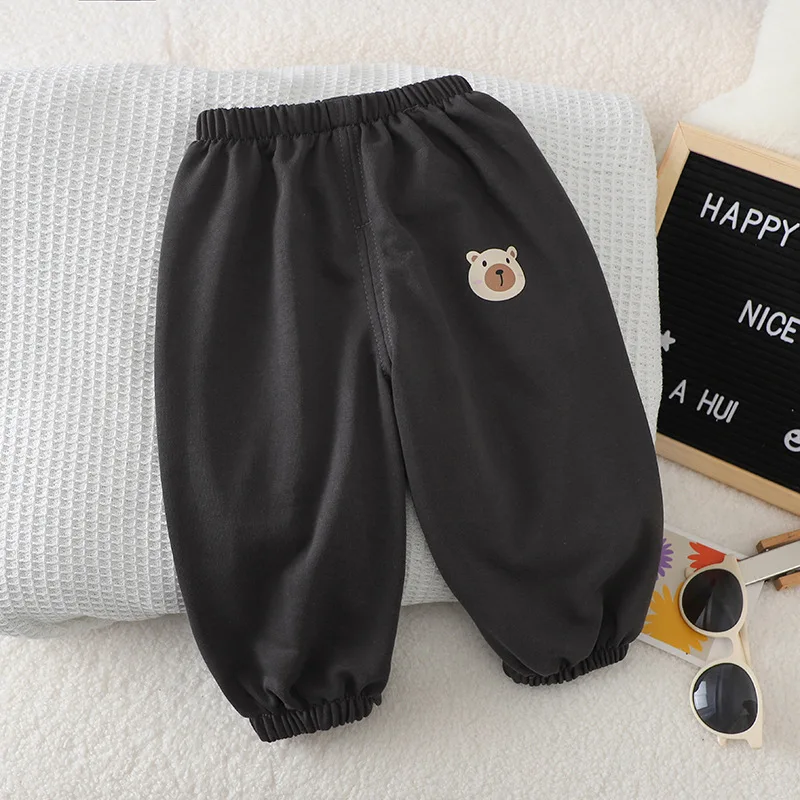 Pantalón de chándal de algodón cómodo para niños, diario - imagen 4