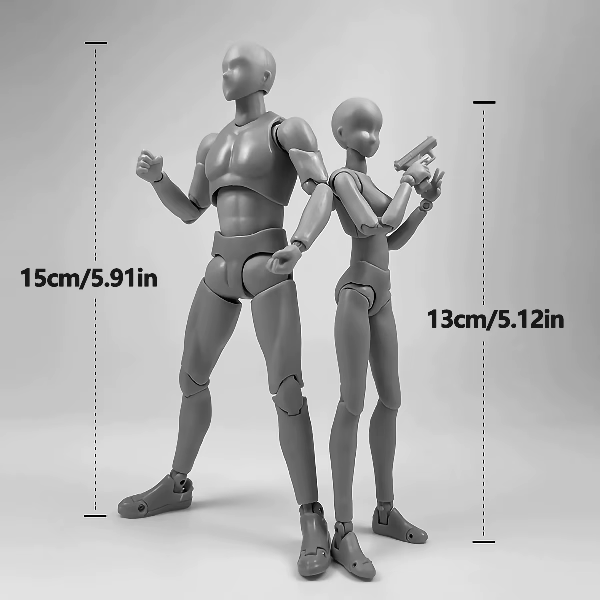 Sketch Draw Maniquí articulado para dibujo – Figura posable - imagen 2