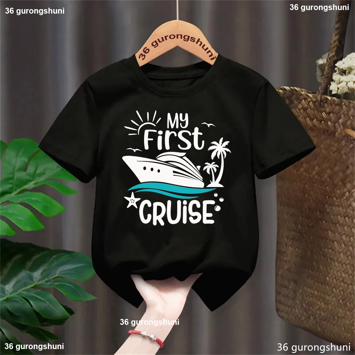 Camiseta estampada My First Cruise para niños y niñas de viaje - imagen 2