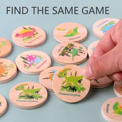 Juego de memoria dinosaurios – Juguete educativo de madera para niños