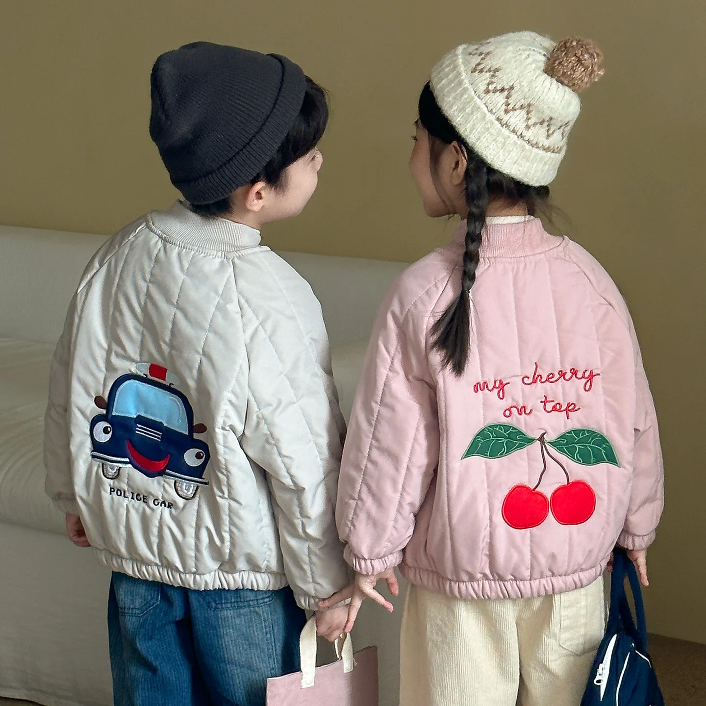 Chaqueta acolchada de algodón para niños – Invierno bordado - imagen 5