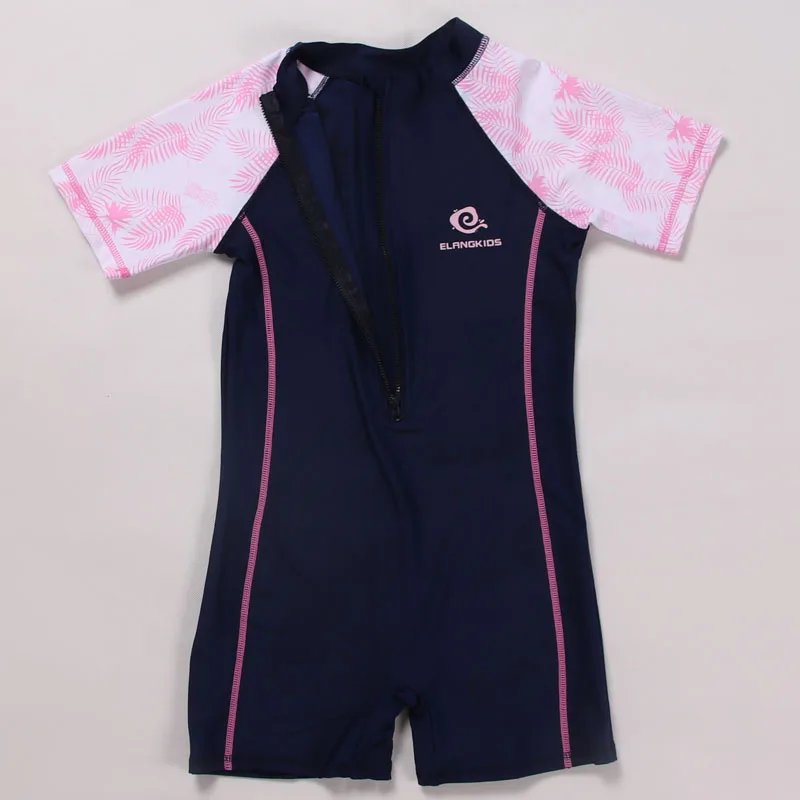 Traje de baño infantil: una pieza con cremallera y manga corta - imagen 2