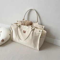 Milangel Bolso Maternal de Lona – Gran Capacidad con Estampado Oso