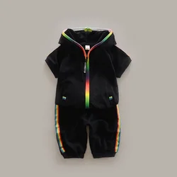Conjunto veraniego infantil con sudadera y short – Estilo deportivo