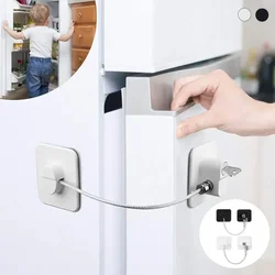 Cerradura de seguridad para nevera con llave resistente infantil
