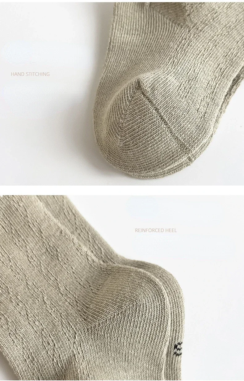 Calcetines rayados de algodón para verano – Niños y niñas - imagen 2