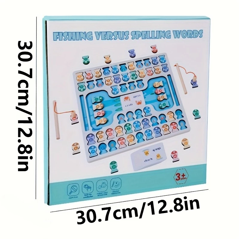 Juego de pesca magnético de madera Montessori para motricidad fina - imagen 3