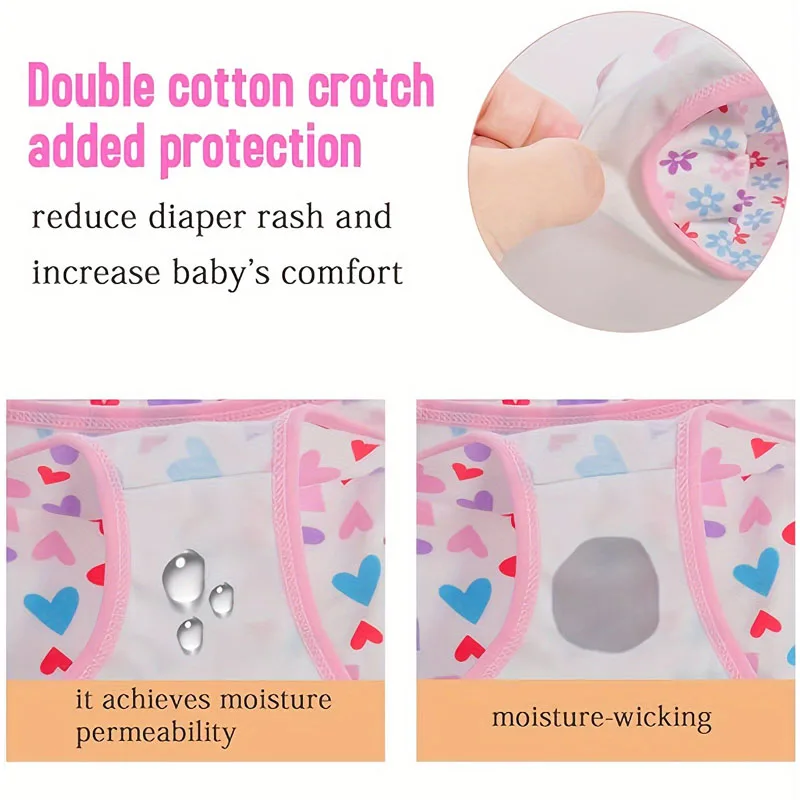 Calzoncillos de algodón con estampado floral para niñas - imagen 3