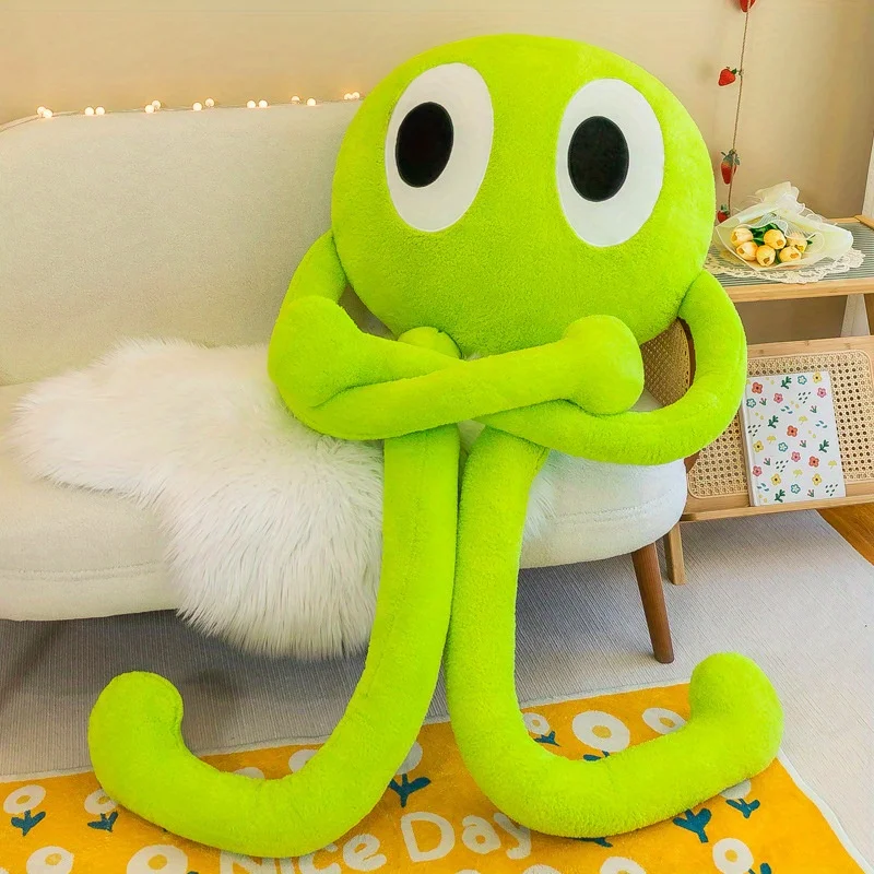 Peluche de pulpo suave y realista con textura