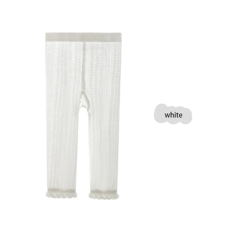 Milangel Leggings encaje niña – Pantalón malla fina princesa - imagen 2