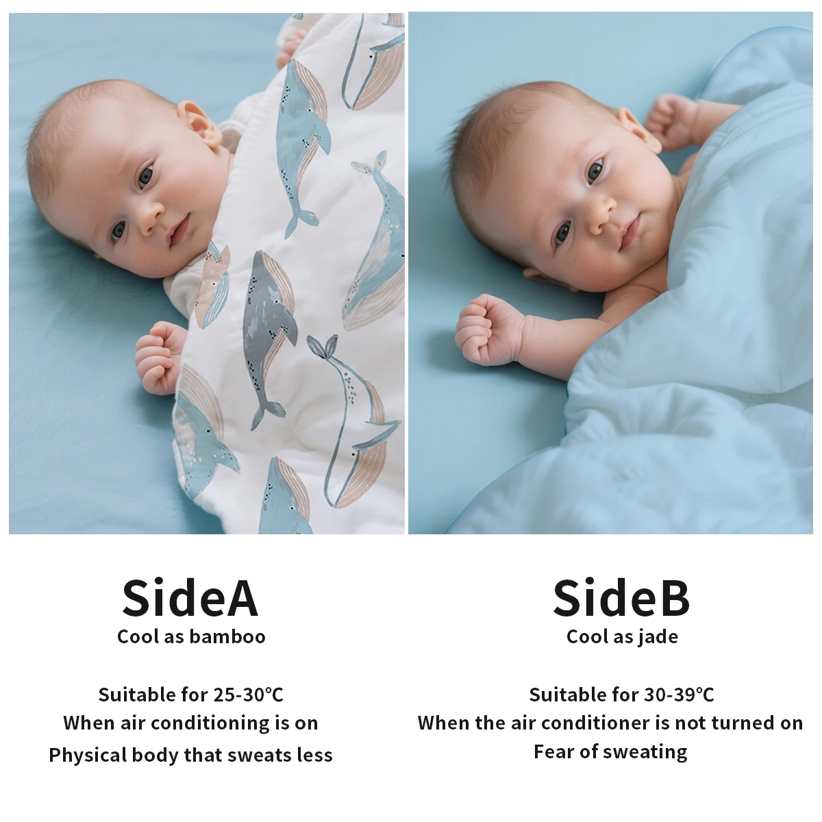 Kangobaby Edredón Bebé Reversible Algodón Transpirable 100% Suave - imagen 2