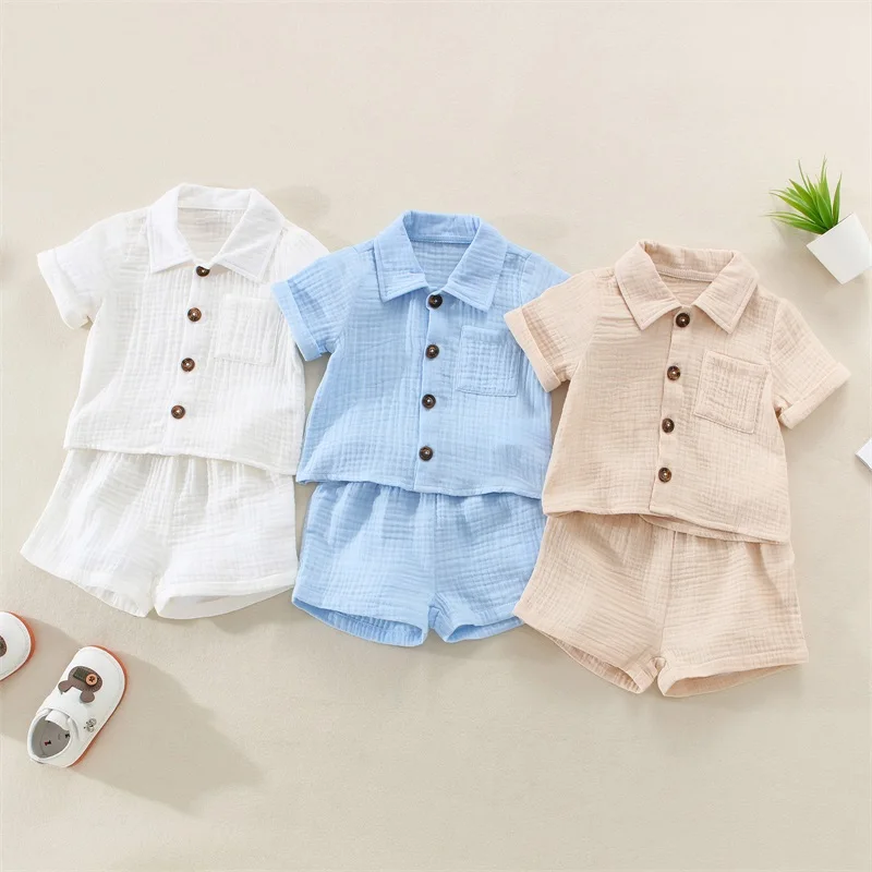 VISgogo Conjunto de bebé verano: camiseta manga corta y pantalón - imagen 2