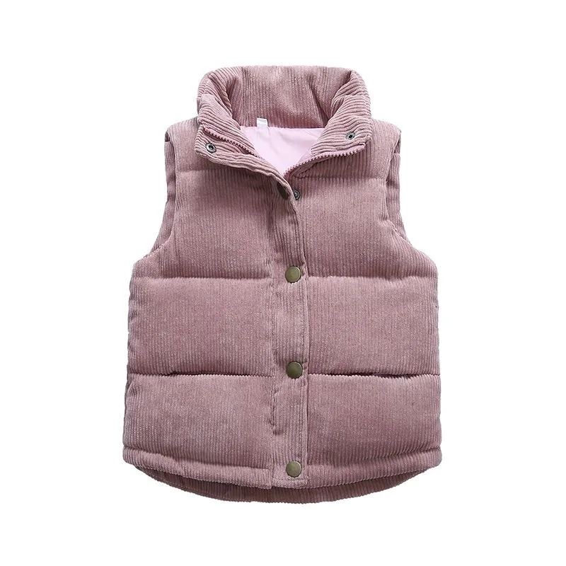 Chaleco de pana para niños – Abrigo de otoño e invierno - imagen 3
