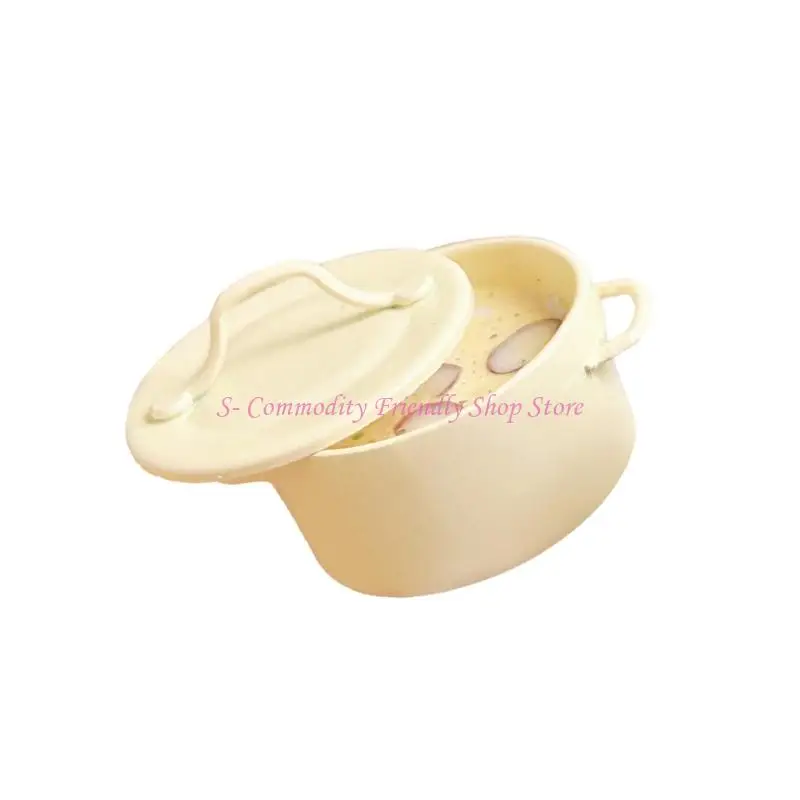 Accesorio para casa de muñecas: crema champiñones miniatura artesanal - imagen 2