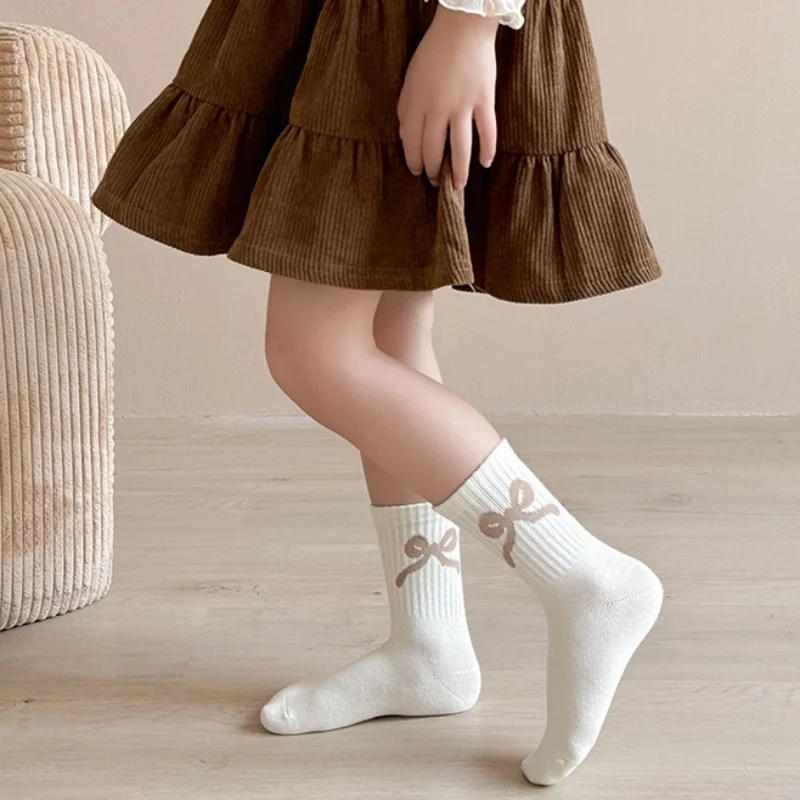 Calcetines de algodón con lazitos para niña - Cómodos en el cole - imagen 5