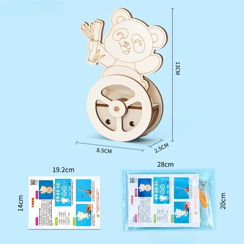 Kit de experimento científico DIY de equilibrio físico con panda - imagen 4