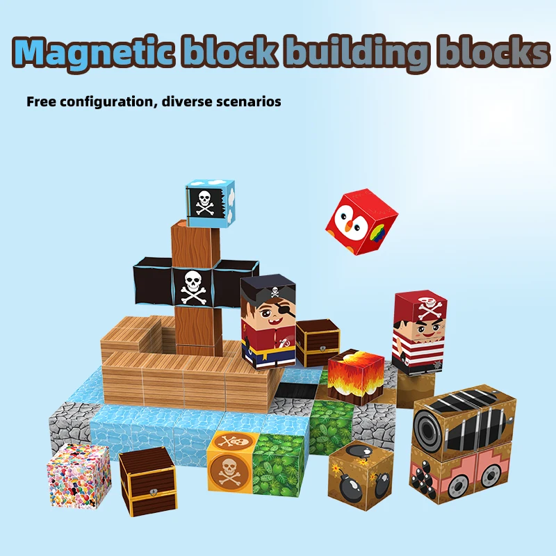 Bloques de construcción magnéticos para niños – juego de mesa - imagen 3
