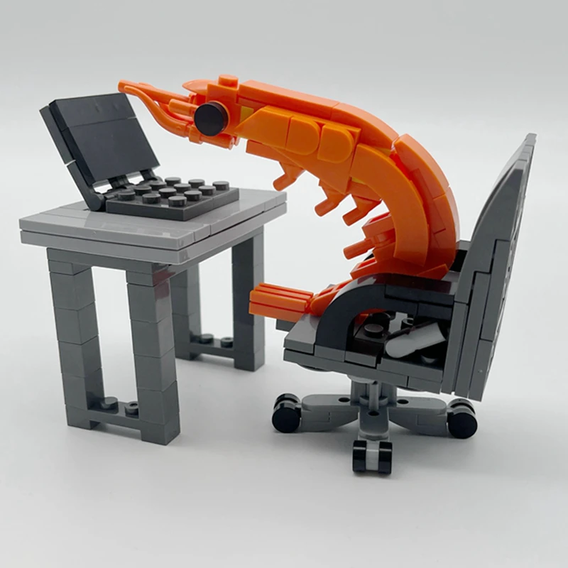 Bloques de construcción MOC modelo camarón: kit ensamblaje infantil - imagen 3