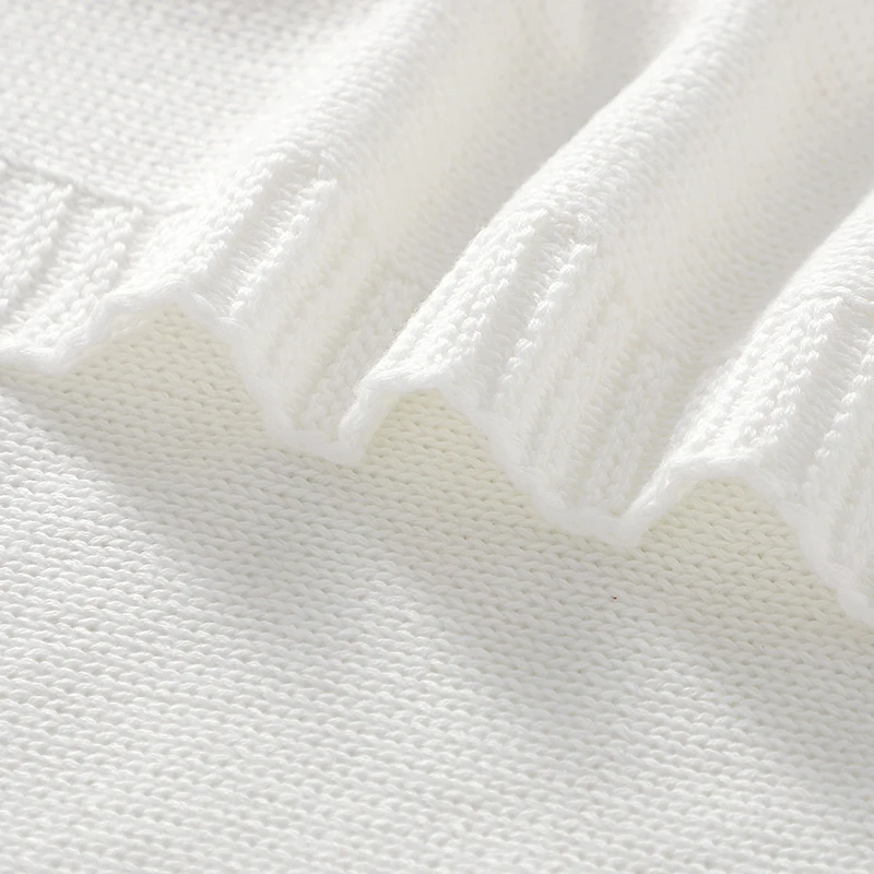 Manta bebé de algodón ultra suave tejida para cochecito y cuna - imagen 4