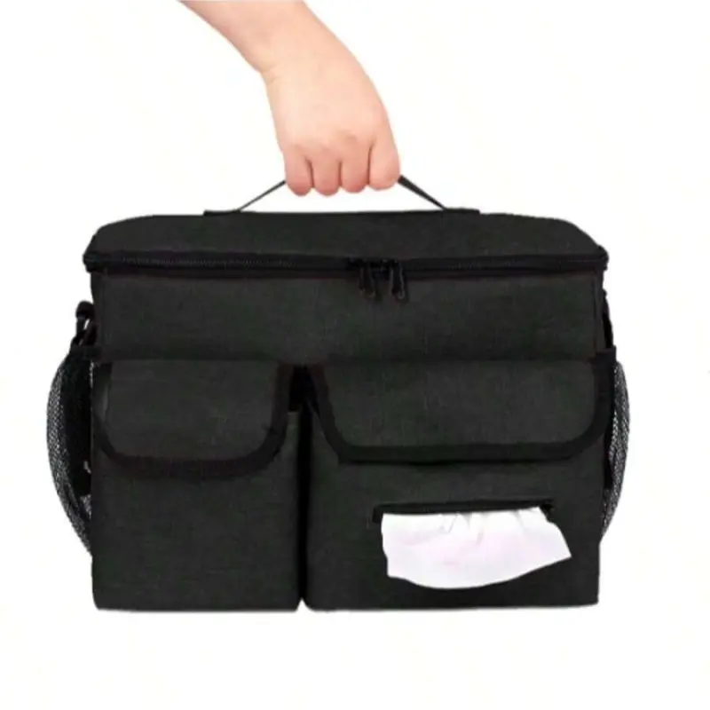 Bolsa para cochecito impermeable de gran capacidad, bolso mamá - imagen 3