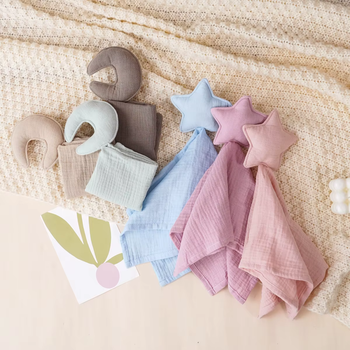 Elinfant Toalla de muselina de algodón para bebé