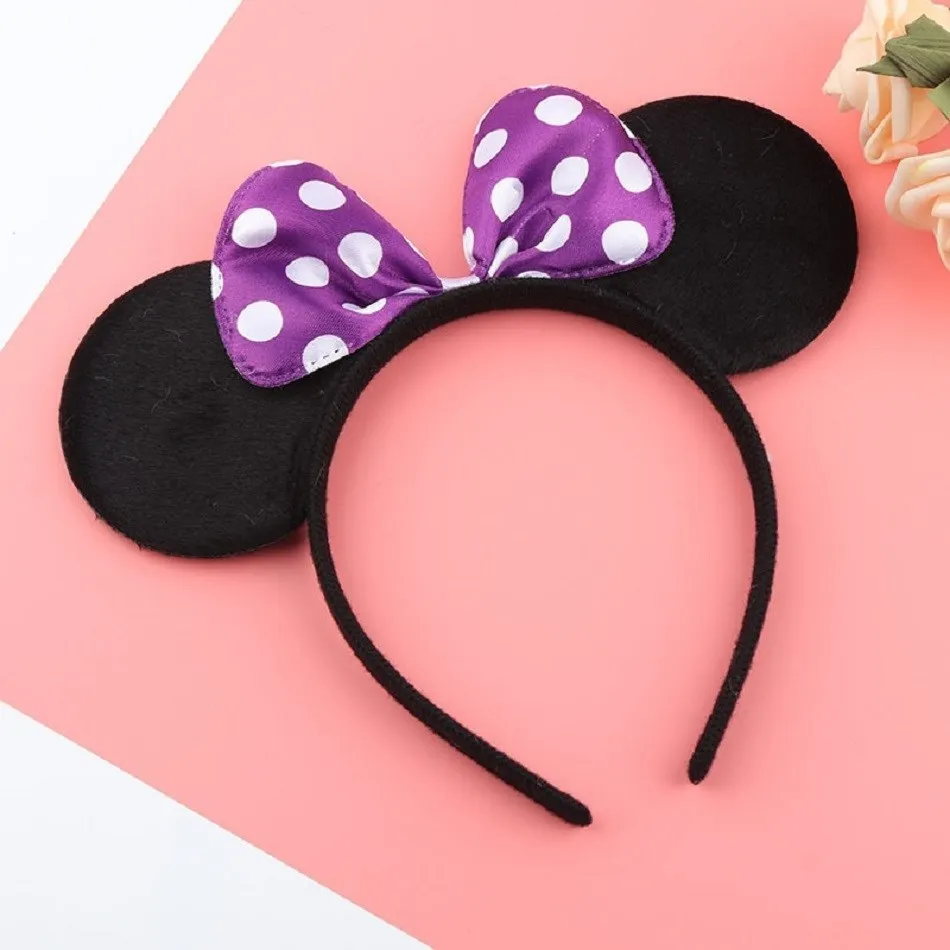 Diadema Mickey Minnie en uso