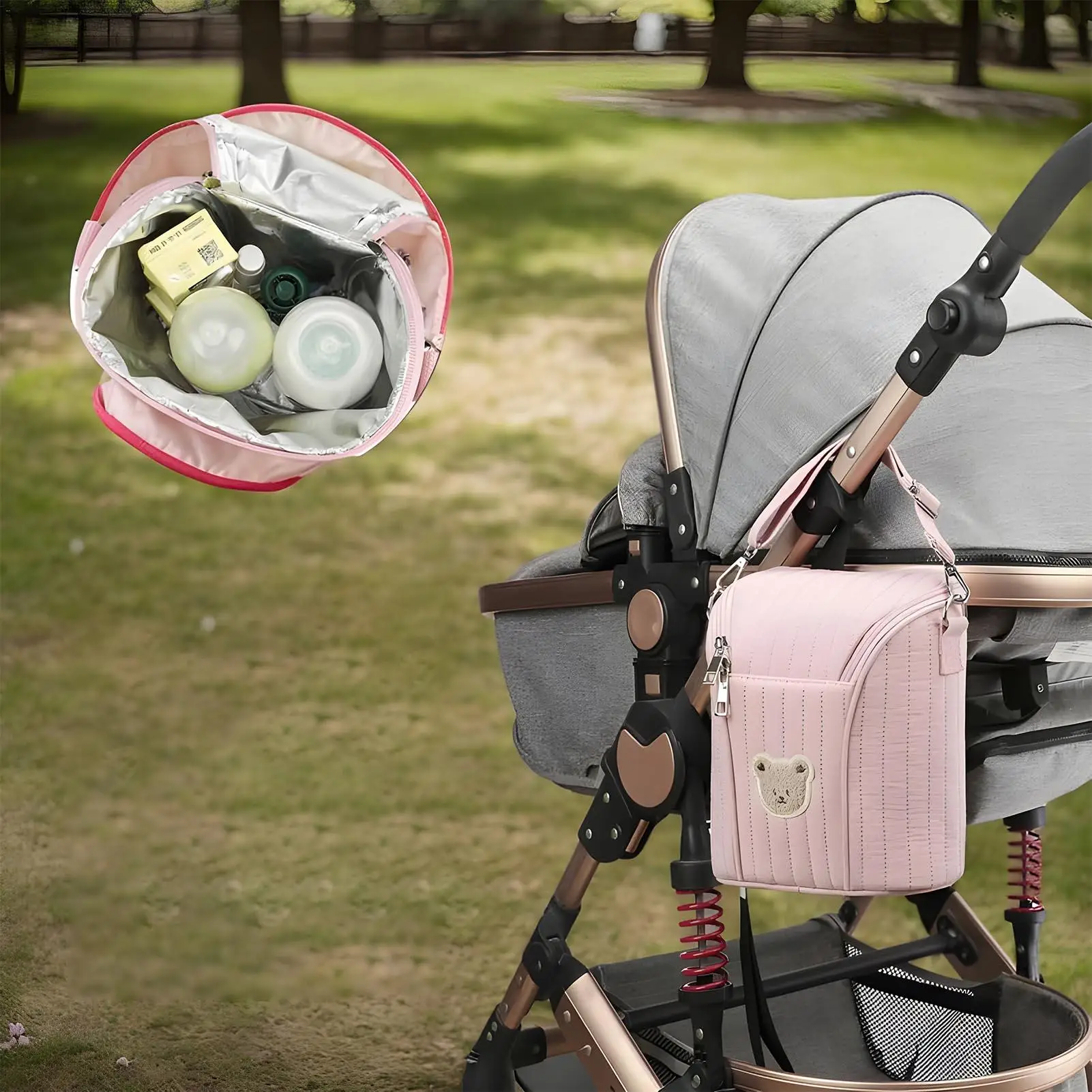Portabotellas térmico para bebé – Bolsa ligera aislada - imagen 5