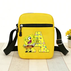 Bob Esponja bolso bandolera infantil de doble compartimento cuadrado