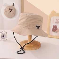 Sombrero de pescador de Panamá con cordón y secado rápido