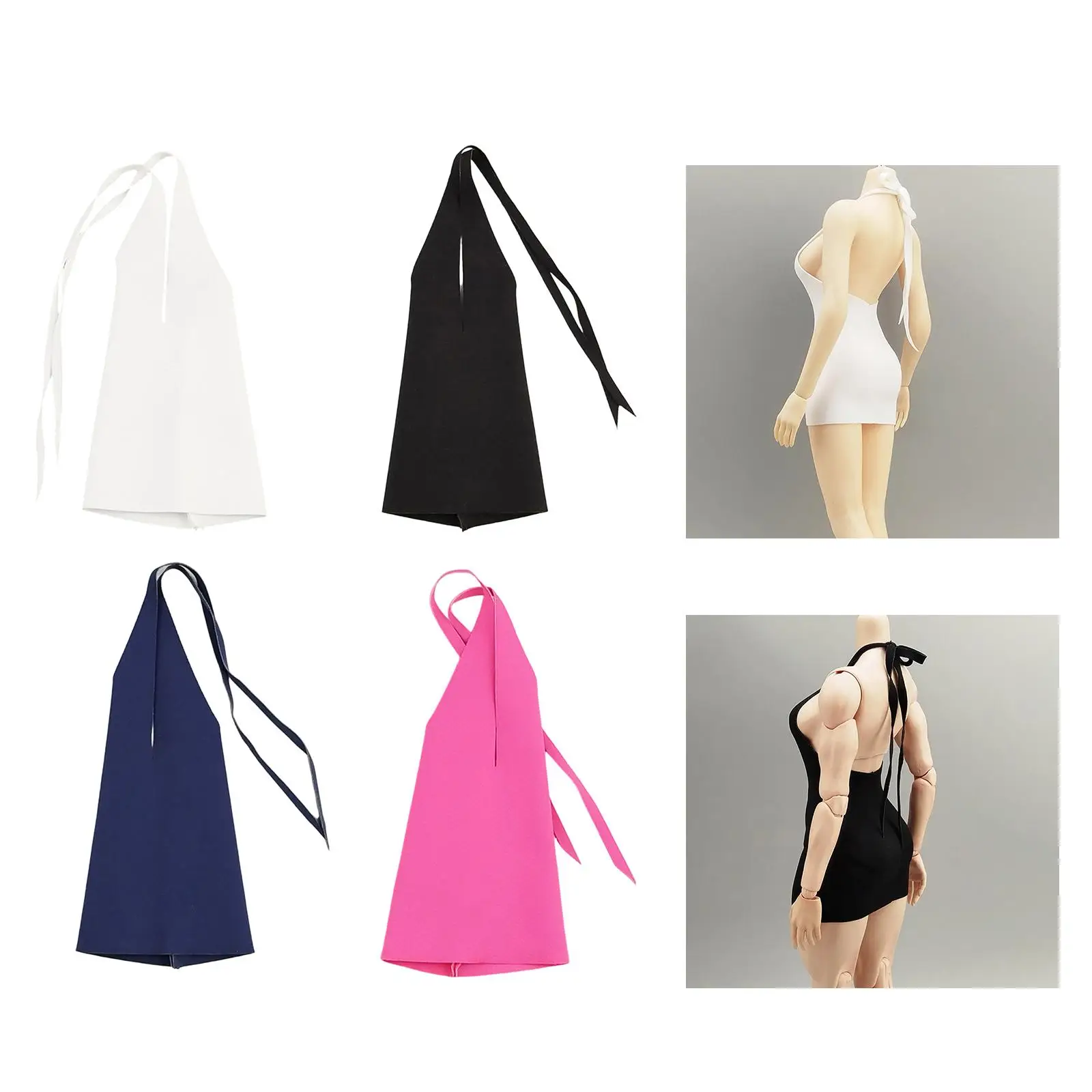 Vestido sin espalda ajustado con costuras impecables para niña - imagen 3