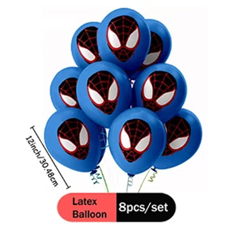 Globos de Spider-Man en set