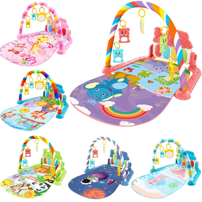 Alfombra de juegos para bebés con piano musical y pedal, manta - imagen 4