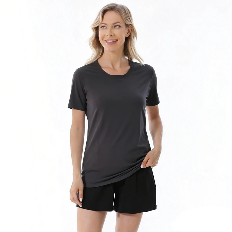 Camiseta de lactancia de verano holgada con abertura oculta - imagen 5