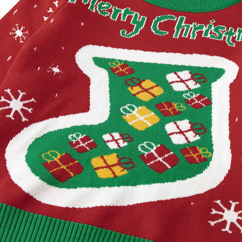 Jersey infantil de punto con letras navideñas para niños - imagen 4