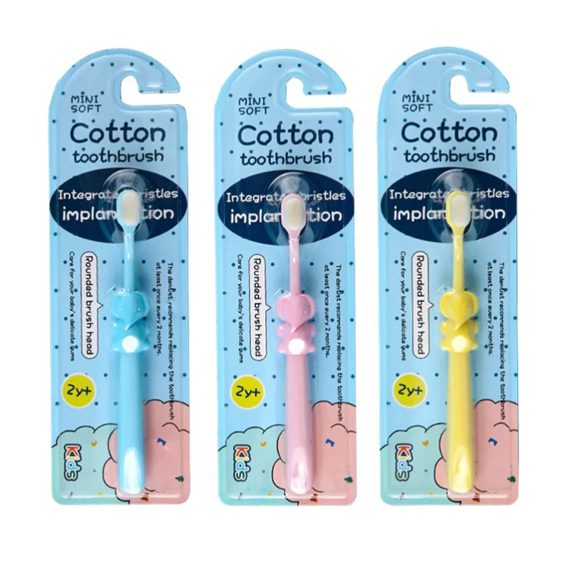 Cepillo de dientes infantil de cerdas suaves – Diseño elefante - imagen 5