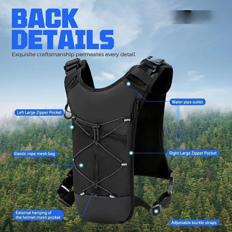 Bolsa de pecho ligera para correr y senderismo, sin bolsillo de agua - imagen 3